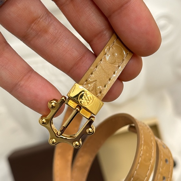 LOUIS VUITTON VERNIS Brasserie Triple Tour Bracelet  Beige - Picture 5 of 14